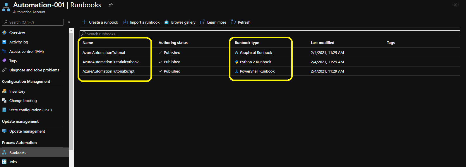 Azure Automation : How to create PowerShell Runbook – achraf ben alaya